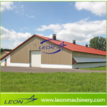 Leon series poultry farm feeding and drinking system with guide